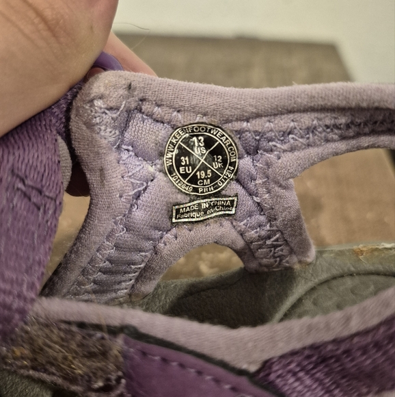 Kids Purple Sandals, Keen Size 13 - Picture 5 of 5